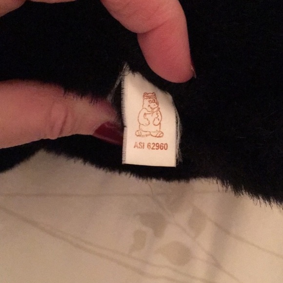 Plush Cuddly Soft Black Teddy Bear Stuffed Animal NWOT - Picture 4 of 6